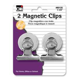 Clips - Spring - Magnetic - 1-1/4" - 2/Cd