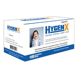 HygenX Disposable Headphone Covers, On-Ear, Pack of 50