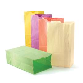 Pastel Assorted Bags, 6" x 3 1/2" x 11", 28 bags