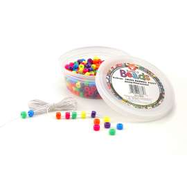Bucket O Beads, Neon Barrel, 6 x 9 mm, 375/pkg
