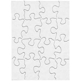 Compoz-A-Puzzle, 4" x 5 1/2" Rectangle, 16 pieces