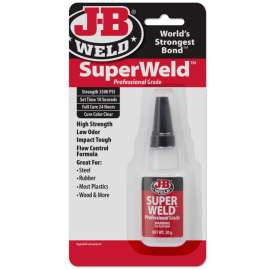 J-B Weld Super Weld High Strength Cyanoacrylate Pro Grade Adhesive 20 gm