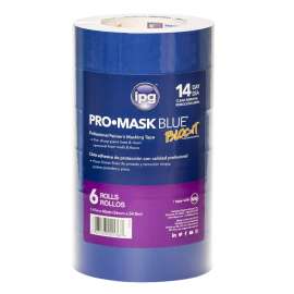 IPG Pro Mask 1.41 in. W X 60 yd L Blue High Strength Painter's Tape 6 pk
