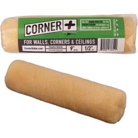 Corner + Roller Polyester 2.5 in. W X 1/2 in. Paint Roller Cover 1 pk