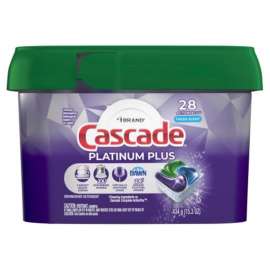Cascade Platinum Plus Fresh Scent Pods Dishwasher Detergent 15.3 oz 28 pk