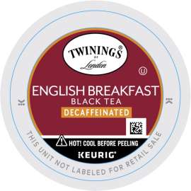 Twinings of London Decaf English Breakfast Black Tea K-Cup