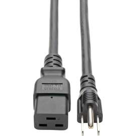 Tripp Lite Heavy Duty Power Adapter Cord 15A 14AWG C19 to 5-15P 10' 10ft, (IEC-320-C19 to NEMA 5-15P) 10-ft.