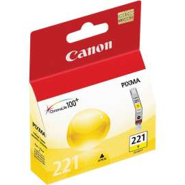 Canon CLI-221 Yellow Ink Cartridge, Yellow, Inkjet
