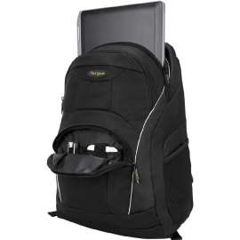 Targus Motor TSB194US Carrying Case (Backpack) for 16" Notebook, Cell Phone - Black - Water Resistant Exterior - Mesh, Polyester Body - Shoulder Strap - 18.8" Height x 12.8" Width x 9" Depth - 8.72 gal Volume Capacity