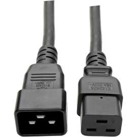 Tripp Lite 10ft Power Cord Extension Cable C19 to C20 Heavy Duty 20A 12AWG 10', 20A, 12AWG (IEC-320-C19 to IEC-320-C20) 10-ft."