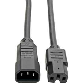 Tripp Lite Heavy Duty Computer Power Extension Cord 15A 14AWG C14 C15 10', 15A, 14AWG (IEC-320-C14 to IEC-320-C15) 10-ft.