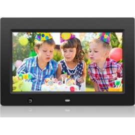 Aluratek 10 inch Digital Photo Frame with Motion Sensor and 4GB Built-in Memory, 10" LCD Digital Frame, Black, 1024 x 600, Cable