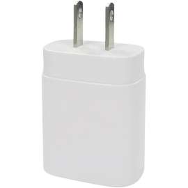 4XEM 25W USB-C Power Adapter for iPhone 12 - 1 Pack - 25 W - 120 V AC, 230 V AC Input - 5 V DC/3 A, 9 V DC Output - White