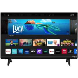 VIZIO D D24FM-K01 23.5" Smart LED-LCD TV, HDTV, HDR10, Full Array LED Backlight, Netflix, Hulu, WatchFree+, Amazon Prime, Apple TV, HBO Max