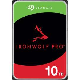 Seagate IronWolf Pro ST10000NT001 10 TB Hard Drive - 3.5" Internal - SATA (SATA/600) - Conventional Magnetic Recording (CMR) Method - Server, Workstation Device Supported - 7200rpm - 5 Year Warranty