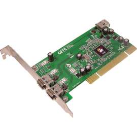 SIIG 3 Port 1394 PCI i/e Adapter - 2 x 6-pin IEEE 1394a FireWire External, 1 x 6-pin IEEE 1394a FireWire Internal - Plug-in Card