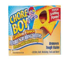 Chore Boy Golden Fleece Delicate, Light Duty Scrubbing Cloths For All Purpose 5-1/4 in. L 2 pk