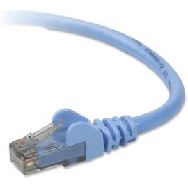 Belkin Cat6 Patch Cable, RJ-45 Male Network, RJ-45 Male Network, 10ft, Blue