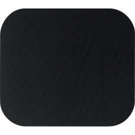 Fellowes Mouse Pad, Black, 0.13" x 9" x 8" Dimension, Black, Polyester