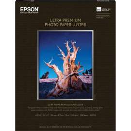 Epson Premium Photo Paper, Letter, 8 1/2" x 11", Luster, 250 Sheet