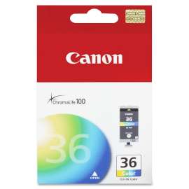 Canon CLI-36 Colored Ink Cartridge, Color, Inkjet, 1 Each