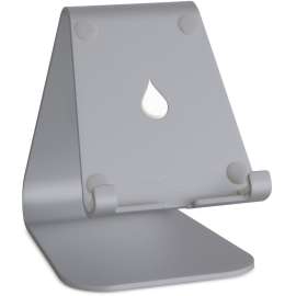 Rain Design mStand tablet stand- Space Grey, Angled stand provides a comfortable view. Cable outlet for easy management.