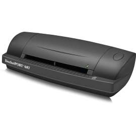 Ambir DocketPORT DP687 Card Scanner, 48-bit Color, 8-bit Grayscale, USB