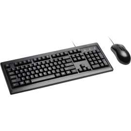 Kensington Keyboard for Life Desktop Set, USB Cable Keyboard, 104 Key, Black, USB Cable Mouse
