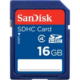 SanDisk 16 GB Class 4 SDHC, 5 Year Warranty