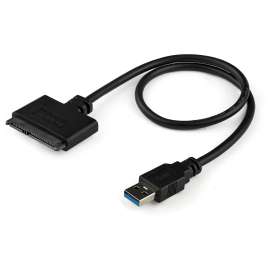 StarTech.com USB 3.0 to 2.5" SATA III Hard Drive Adapter Cable w/ UASP, SATA to USB 3.0 Converter for SSD / HDD, Quickly access a SATA 2.5" SSD or HDD through the USB-A port on a laptop w/ this SATA to USB cable, Hard Drive USB Adapter, SATA to USB Adapte