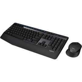 Logitech Wireless Combo MK345, USB Wireless RF 2.40 GHz Keyboard, Black, USB Wireless RF Mouse, Optical