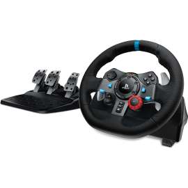 Logitech G29 RACING WHEEL FOR PLAYSTATION AND PC, Cable, USB, PlayStation 3, PlayStation 4, PC, Black