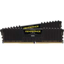 Corsair Vengeance LPX 16GB (2x8GB) DDR4 DRAM 3200MHz C16 Memory Kit - Black Kit - 16 GB (2 x 8GB) - DDR4-3200/PC4-25600 DDR4 SDRAM - 3200 MHz - CL16 - 1.35 V - Non-ECC - Unbuffered - 288-pin - DIMM - Lifetime Warranty