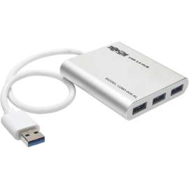 Tripp Lite 4-Port Portable USB 3.0 SuperSpeed Mini Hub Laptop Chromebook, USB, External, 4 USB Port(s), 4 USB 3.0 Port(s)