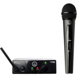 Harman AKG WMS40 Mini Single Vocal Set - 539.30 MHz Operating Frequency - 40 Hz to 20 kHz Frequency Response - 65.62 ft Operating Range
