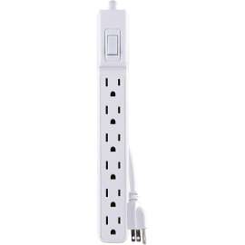 CyberPower MP1044NN Multipack, (2) 6-Outlet Power Strips, White, 2ft Cord, 1 Year Limited Warranty