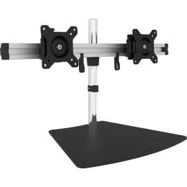SIIG Easy-Adjust Dual Monitor Desk Stand, 13" to 27", Up to 27" Screen Support, 35.20 lb Load Capacity, 10.9" Height x 29.9" Width x 16.1" Depth