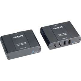 Black Box Corporatio Black Box USB 2.0 Extender 4 Port CATx - 2 x Network (RJ-45) - 4 x USB - 328.08 ft Extended Range