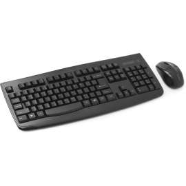Kensington Keyboard for Life Wireless Desktop Set, USB Wireless RF 2.40 GHz Keyboard, Black, USB Wireless RF Mouse, Optical