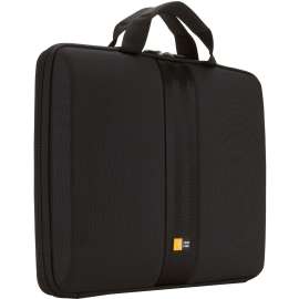 Case Logic QNS-113 Carrying Case (Sleeve) for 13.3" Notebook, Black, Heat Resistant, Ethylene Vinyl Acetate (EVA), Polyester Body, Handle