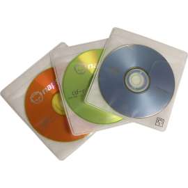 Case Logic 120 Disc Capacity Double Sided CD ProSleeves, Sleeve, White, 120 CD/DVD