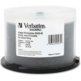 Verbatim DataLifePlus 95079 DVD Recordable Media, DVD-R, 16x, 4.70 GB, 50 Pack Spindle
