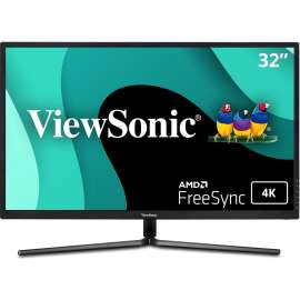 ViewSonic - 32" 4K UHD Monitor with 99% sRGB Color Coverage HDR10 FreeSync HDMI and DisplayPort