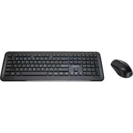 Targus KM610 Wireless Keyboard and Mouse Combo (Black), USB Wireless RF 2.40 GHz Keyboard, Black, USB Wireless RF Mouse, Optical