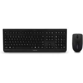 CHERRY DW 3000 Wireless Keyboard and Mouse, Full Size,Black,Wireless 2.4 GHz Keyboard,Left & Right Handed Mouse,1200 DPI