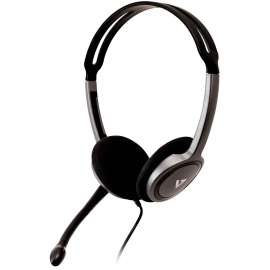V7 Lightweight Stereo Headset with Microphone, Stereo, Mini-phone (3.5mm), Wired, 32 Ohm