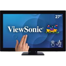 ViewSonic TD2760 27" 1080p Ergonomic 10-Point Multi Touch Monitor with RS232, HDMI, and DP, 27" Touch Monitor, Full HD 1920 x 1080p, 16.7 Million Colors, 230 Nit