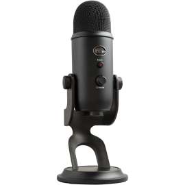 Blue Microphone Blue Yeti Wired Condenser Microphone, Stereo, 20 Hz to 20 kHz, Cardioid, Bi-directional, Omni-directional, Desktop, Stand Mountable, Side-address