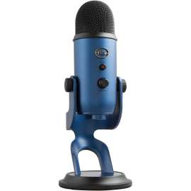 Blue Microphone Blue Yeti Wired Condenser Microphone, Stereo, 20 Hz to 20 kHz, Cardioid, Bi-directional, Omni-directional, Desktop, Stand Mountable, Side-address
