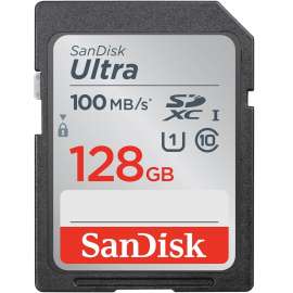 SanDisk Ultra 128 GB UHS-I SDXC, 100 MB/s Read, 10 Year Warranty